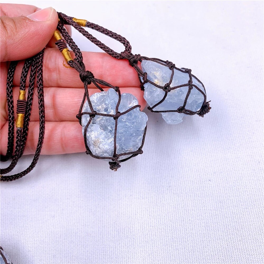 NATURAL CELESTITE NECKLACE
