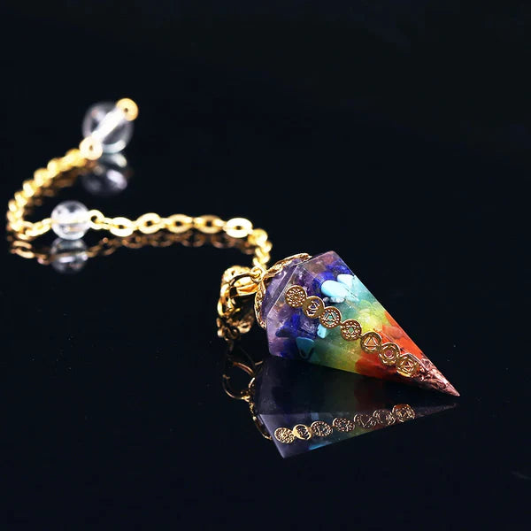 ENERGY HEALING 7 CHAKRA CRYSTAL PENDULUM