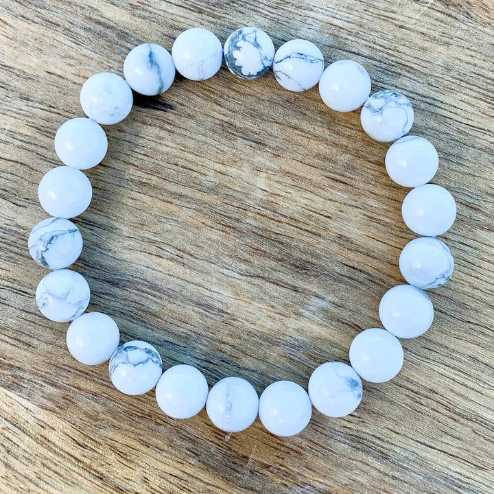 WHITE HOWLITE BRACELET