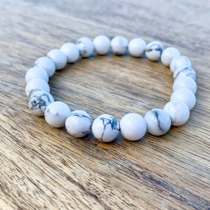 WHITE HOWLITE BRACELET