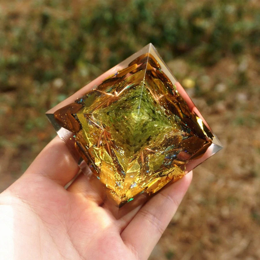 TREE OF LIFE TIGER'S EYE PYRAMID